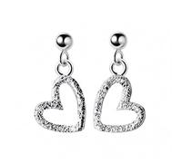 QTYQWC Boucles d'oreilles Pendantes givrées pour Femmes, Bijoux à Breloques de fiançailles