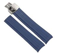 QTYQWC Bracelet de Montre en Caoutchouc Souple Aquanaut pour Patek Philippe Silicone 5164A 5167A 5168A Bracelet de Montre à Boucle déployante 21 mm