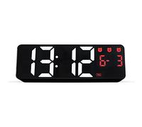 QTYQWC Contrôle d'alarme numérique Date de contrôle Vocal 3 Alarmes Tableau électronique Mode Nocturne Touche Touch Snooze Wall LED Horloges (D)