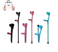 QTYQWC Cruquages Avant-Bras Pliant, béquilles pour Adultes, 10 arrêts réglables à Hauteur, béquilles pour Les poignées ergonomiques de Marche, poignée Confortable et Non-Glissement résistant à