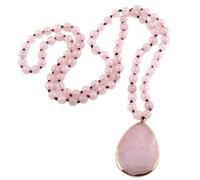 QTYQWC Fashion Bohemian Jewelry Stone Natural Stone nouted Pierre Match Drop Pendant Colliers Femme Collier perlé
