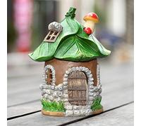 QTYQWC Figurines de Jardin House State Garden Fairy Fairy, Ternet Resin Habile Resin Ornement pour la pelouse de Jardin Statues de décoration extérieure (Couleur: Rose), Violet + 8 Pouces