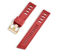 QTYQWC FluororBber FKM 20 mm 22 mm Solte de montre imperméable Bandouches de montre à libération rapide pour chaque montres de plongée de marque