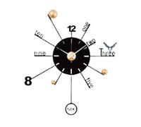 QTYQWC Grande Horloge Murale Fashion Luxury Personnalité Corloges murales silencieuses Mouvement rétro Horloge décorative Classique pour Le Salon Non coché