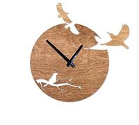 QTYQWC Horloge Murale Moderne horloges murales en Forme de Style intérieur Jardin extérieur Exact Nordique Ornement de Suspension Nordique décoration de Maison de 12 Pouces pour Le Salon