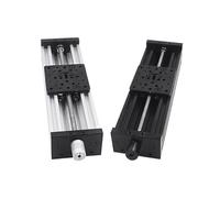 QTYQWC Imprimante 3D Vis de Plomb Z-Axe T8 T8 Z-Axis Tableau Coulissant 150 mm 200 mm 250 mm Kit de Bundle de Rails linéaires (Black, Plomb 4 mm L200mm-01)