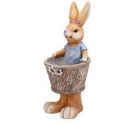 QTYQWC Jardin de Jardin extérieur Statue jardinière-résine Grand Jardin Pot-Animal Figurine Ornement végétal Plante de Plante décorative Pot Vase à Fleurs artificielles intérieure 22,4 "