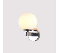 QTYQWC Lampe Murale Nordique Blanc Globe en Verre Applique en métal Applique Murale en métal, Lampes murales Modernes.