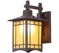 QTYQWC Lampe Murale Style Chinois carré luminaires extérieurs