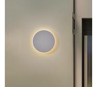 QTYQWC LED Mur Light Indoor Outdoor Moderne Applique Noire/Blanche Lumières Steight imperméable Noir Mout White White 3000K