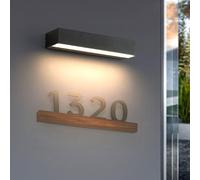 QTYQWC LEGLE Mur Mur MODIFIQUE LED Let LEVIL LEVAUX ÉCLAIRAGE LA LIMPS EXTÉRIEUR IP65 IP65, Applique Noire, pour Garage Porch Garage Backyard Garden