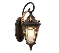 QTYQWC Lumières de la Lampe, Lampe rétro extérieure Vintage Mount Lights E27 Extérieur Lantern Verre Verre Landre Gaulle étanche pour la Porte d'entrée Porche de Jardin
