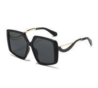 QTYQWC Lunettes de Soleil de Luxe Femmes Lunettes de Soleil Dames Grandes Lunettes rétro