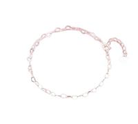QTYQWC Nouveau 2025 Authentic 925 Bracelet de coeurs simples en argent sterling pour femmes Bracelet de chaîne de liaison réglable de cadeau Fonction