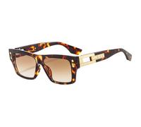 QTYQWC Nouveau 2025 Lunettes de Soleil Men Femmes Gradient Lens PC Frame d'alliage Sortie Soleil