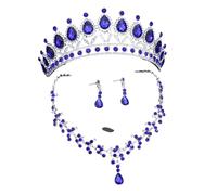 QTYQWC NOUVEAU 2025 Tiaras Bridal Bijoux Ensembles pour femmes Colliers de couronne et d'oreille Collier d'anniversaire de fête d'anniversaire Bijoux Accessoires Bijoux Gift Fashion ACCESSOIRES