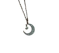 QTYQWC NOUVEAU 2026 925 SERPLAIS SIRGE FULL Zircon Moon Pearl 14K Pendant Choker Collier pour femmes ACCESSOIRES DE BIJOURS DE FIN MIGUES AVEC VOUS AVEC CADEAU CRÉATIVE TRENDY