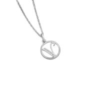 QTYQWC Nouveau 2026 Arrivée Unisexe S925 Collier de lettres de lettres en argent sterling Collier Gift pour femmes Pendants Chaîne Bijoux Décoration Luxury Wit