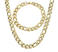 QTYQWC Nouveau 2026 Base Unisex Base Lien Collier Bracelet pour Hommes Femmes Fémières en Acier Inoxydable Résultats