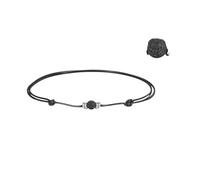 QTYQWC NOUVEAU 2026 Collier de tour de cou de pierre de rock lave 1,5 mm unisexe
