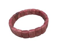 QTYQWC Nouveau 2026 Unisexe Rose rhodonite Bracelet Bracelet Natural Gemstone Bangle Bijoux Diy pour femme Decoration Cadeau Luxury With You Accessoires TRENDY CREATIN