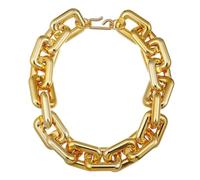 QTYQWC Nouveau collier de cou coloré de la mode coréenne à la mode coréenne pour les femmes exagérées grandes chaînes grossières sur le cou bijoux de tredning accessoires à la mode cadeau créatif