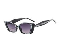 QTYQWC Nouvelles Lunettes de Soleil 2025 pour Femmes Couleur de Gradient Couleur Couleur UV400 Men de Soleil résistant