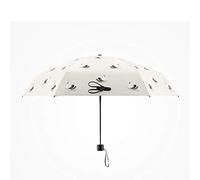 QTYQWC Petit Parasol Pliant léger Parasol Femme Double Usage Protection Solaire Parapluie Cinq Fois Parapluie (OneColor)