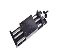 QTYQWC Vis à Billes à Double écrou Machine à Billes Vis SFU2010 Trave 100~600 mm 160 mm de Large Guide linéaire Module de Table de glissière de Plaque en Acier épais (200 mm de Trait)