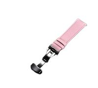 QTYQWC Watch Band Strap de montre en cuir de vache authentique avec bracelet de boucle Bracelet Green Red White Watch Band 18 mm 20 mm 22 mm 24 mm (Black-Jojo's Bizarre Adventure1,22 mm)