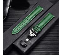 QTYQWC Watch Band Strap de montre en cuir de vache authentique avec bracelet de boucle Bracelet Green Red White Watch Band 18 mm 20 mm 22 mm 24 mm (Black-Jojo's Bizarre Adventure1,22 mm)