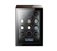 QTYQWC Watch Winders for Automatic Watches Motor Ultra Silencieux avec lumières LED Wind Winder Automatique avec 5 Modes de Rotation Lock à Bouton-Poussoir pour déverrouiller, écran LCD