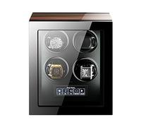QTYQWC Watch Winders for Automatic Watches Motor Ultra Silencieux avec lumières LED Wind Winder Automatique avec 5 Modes de Rotation Lock à Bouton-Poussoir pour déverrouiller, écran LCD