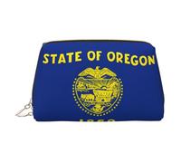 Qtyvgtic Trousse de maquillage de voyage avec imprimé pour un usage quotidien et voyage d'affaires, Drapeau de l'État de l'Oregon, One Size, Classique