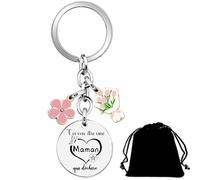 QTZXZX Cadeau Annonce grossesse Maman Cadeau Maman cadeau annonce grossesse futur maman bts porte clef meilleure tata porte clef tu va être