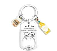 QTZXZX Cadeau annonce grossesse Tonton Porte Clef Tu vas etre Oncle Décapsuleur Cadeau Anniversaire Homme Original Cadeaux de Noël Pour Tonton (3)