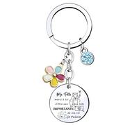QTZXZX Cadeau de A Ma Fille Porte-clés A ma fille N'oublie jamais que je t'aime à Ma Fille Porte Clef Femme Idee Ado Pendentif Porte-Clés Cadeau D'anniversaire (1) (8)