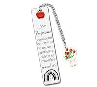 QTZXZX Cadeau De L'enseignant,Cadeaux Pour Enseignantscadeaux Pour Les Enseignants,Atsem Cadeau,Maitresse D'école,Marque-Pages,Cadeau Professeur,Maitresse Graduation D'école Fin D'année (2)