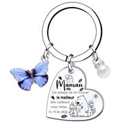 QTZXZX Cadeau Fete Des Meres, Anniversaire Maman, Cadeau pour Maman, Original Porte Clef Maman, Idee Maman, Jeune Maman, Maman Noel (6)