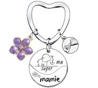 QTZXZX Cadeau Future Arrière-grand-mère Porte clef Chaque Grand-mère Formidable Se Révèle Être Une Arrière-grand-mère Exceptionnelle Surprise Annonce Grossesse Garçon/Fille Naissance Bébé