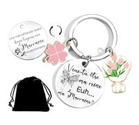 QTZXZX Cadeau Marraine Demande Porte-Clés Marraine Veux Tu Être Ma Marraine Porte-Clés Idée Cadeau Originale pour Baptême Communion Anniversaire Noël (2)