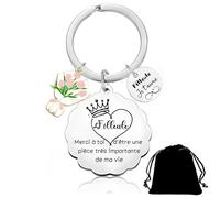 QTZXZX Cadeaux Noel Filleule Porte clef Cadeau d'anniversaire Porte clef pour ma Filleule Cadeau de fin d'étudescadeau Original Joyeux Anniversaire Avec des Cœurs Marraine (2)