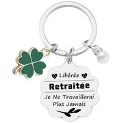 QTZXZX Cadeaux pour Collègue de Travail Femme Porte-Clés pour Collègue Cadeau d'Adieu de Depart Retraite Anniversaire Noël Idee Cadeau d'amitié Personnalisé Amie (6)