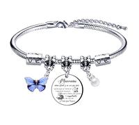 QTZXZX De Courage Bracelet Femme Cadeau Maman Meilleure Amie Femme Cadeaux De Motivation Amie D'Encouragement Gravé Encouragement Amitié Cadeau Retraite (5)
