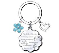 QTZXZX Fete Des Grand Mere Mamie Porte Cle Mamie Grand Mere Cadeau FêTe Des Grands MèRes Cadeau Pour Mamie Mamie Anniversaire Mamie Personnalisé Fete Des Mamies