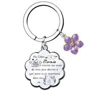 QTZXZX Fete Des Grand Mere Mamie Porte Cle Mamie Grand Mere Cadeau FêTe Des Grands MèRes Pour Mamie Cadeau Mamie Anniversaire Mamie Personnalisé Fete Des Mamies