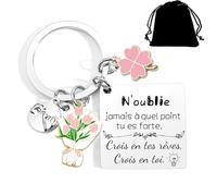 QTZXZX Porte e Courage Et Persévérance Cadeau De Motivation Et D'encouragement Pour Femme Et Amie cadeau petite amie,camarade de classe.sœur,collègue