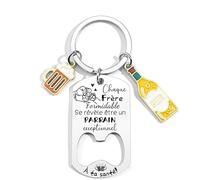 QTZXZX Porte Clé Parrain Cadeau Parrain Demande Définition Parrain Porte cle veux tu etre mon Porte Clef Personnalisé Cadeau Homme Anniversaire Fête Des Pères Bapteme (1)