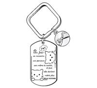 QTZXZX Porte Clef Amoureux Couple D'anniversaire Femme Homme Porte-Clés Je T'aime Petite Amie Cadeau Copine Petit ami Cadeaux de Noël Cadeau de la Saint-Valentin (3)
