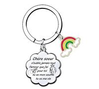 QTZXZX pour ma Soeur,Porte Clef Idee,Soeur Original,Idée Soeur,Cadeau pour une Soeur,Soeur Anniversaire,Cadeau pour Soeur,Soeur Noel